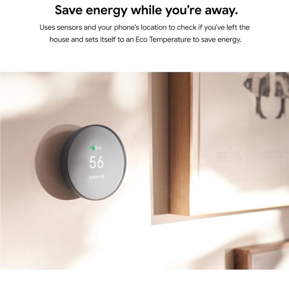 Google Nest Thermostat - Smart Thermostat for Home-Charcoal- Brand New! - Picture 3 of 12
